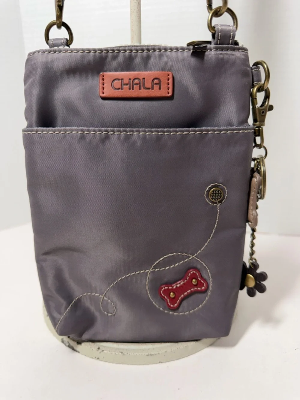 Chala Handbags Paw Print Venture Cellphone Crossbody Handbag